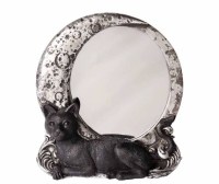 Gotico - Specchio - Night Cat Mirror - Resina - Dipinto a Mano